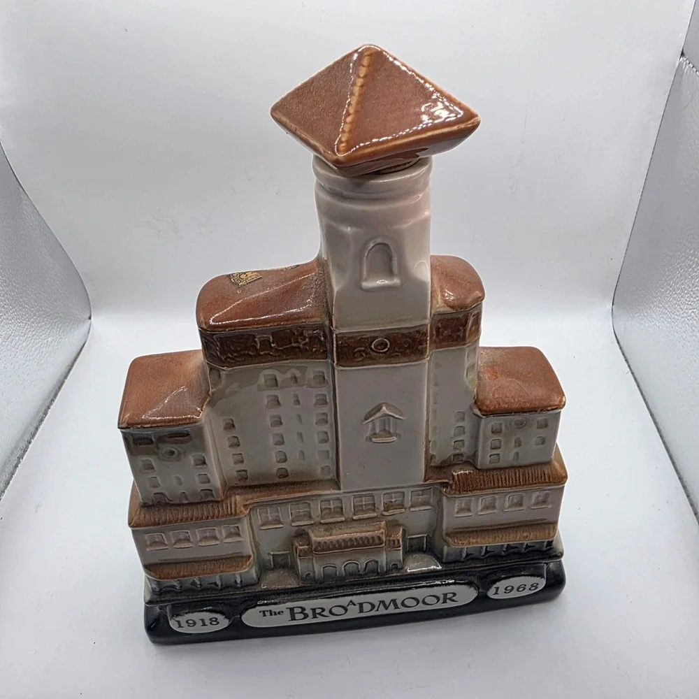 1968 Jim Beam Broadmoor Hotel Regal China Decanter 1918-1968 Anniversary